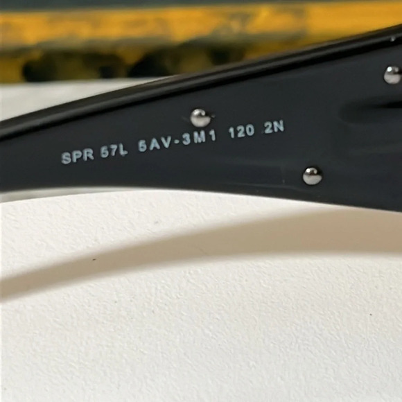 PRADA SHEILD AVIATOR UNISEX SUNGLASSES WITH CASE. 90s VINTAGE AND RARE IN EUC - Picture 14 of 16